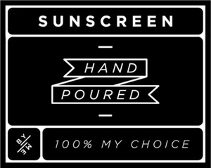 SMALL Sunscreen Decal - Black  (removable/ reusable/ waterproof label) - Picture 1 of 3