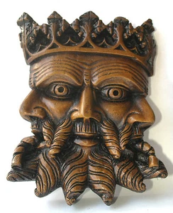 Reproduction Medieval Cathedral Carving Trinity Unique Gift by Oakapple Designs - Picture 1 of 7