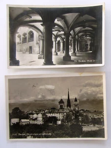 Postkarten Lot 2 x GENF Genève Schweiz Switzerland Suisse Postcards ~1934/1935 - Picture 1 of 2