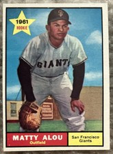 1961 Matty Alou Topps #327 San Francisco Giants