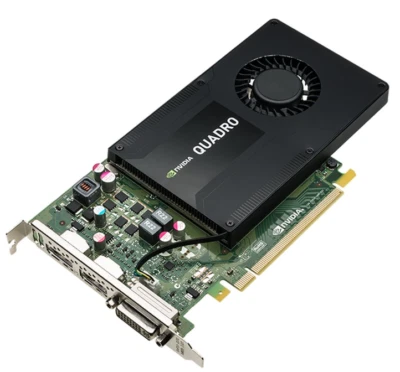 NVIDIA Quadro K2200 4GB GDDR5 PCIe DP DVI Video Graphics Card 764899-001 GMNNC - Image 1 of 2