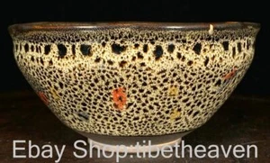 4.8" Marked Old Chinese Jian Kiln Porcelain Snakeskin Glaze Pattern Bowl - Picture 1 of 9