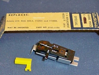 Astatic 613 613d Cartridge with Needle/Stylus FOR RCA 204 5 204 6 116932 EV 5191 - Image 1 of 2