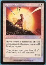 Spirit of Resistance FOIL Invasion PLD White Rare MTG CARD (ID# 228190) ABUGames