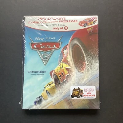 CARS 3 Blu-ray + DVD + Digital Target Exclusive New In Package Sealed - Image 1 of 4