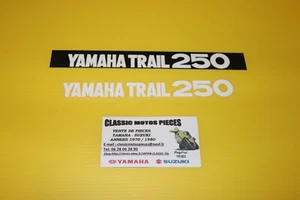 Dt 250 YAMAHA 1975 Sickers Tank Öl + Gitter Auspuff - Picture 1 of 3