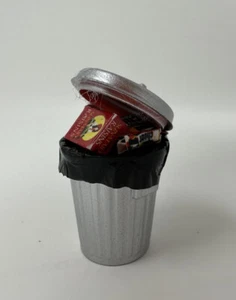 Dollhouse Miniature Trash Can with Garbage Raisins - 2.5inch - Picture 1 of 6