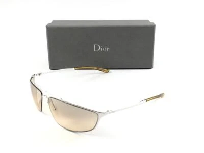 GAFAS DE SOL VINTAGE CHRISTIAN DIOR ESTORILE PLATA MÁSCARA 2000 AUSTRIA Y2K Foto 1 de 4