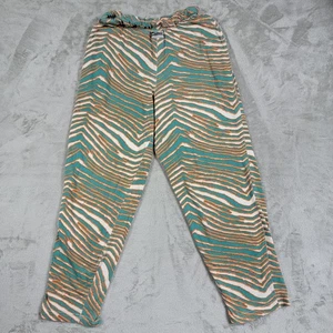 Pantalones De Colección Años 90 Zubaz Cebra Estampado Tigre MIAMI DOLPHINS Talla Med Aqua Naranja Blanco - Imagen 1 de 12