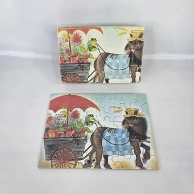 *Rare* Vintage 1940's Era Tuco Puzzle Miniatures Flowers For Sale 100% Complete - Image 1 of 4