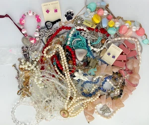 Lotto gioielli C -4 libbre - indossabili - collane, bracciali, orecchini - Foto 1 di 11