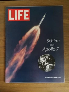 Life Magazine October 25 1968 Schirra & Apollo 7 Newsstand No Label NEW RARE - Picture 1 of 2