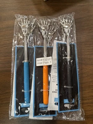 6 Pack Telescoping Back Scratcher - Bear Claw Back Scratchers - Portable Extenda - Image 1 of 3