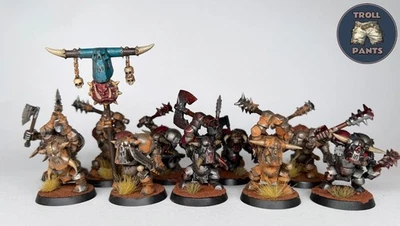 Warhammer Age of Sigmar - Orruk Warclans - 10 Black Orks - Image 1 of 4