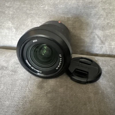 SONY Camera Lens 55 DT f3.5-5.6 18-70mm 0.38m/1.3ft MACRO n50 walkaround ZOOM - Image 1 of 3