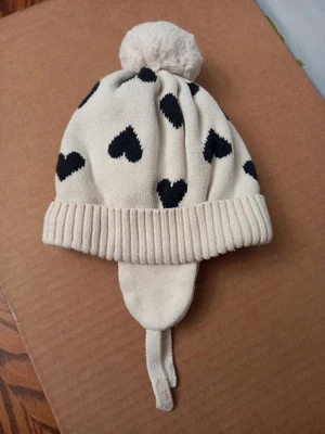 Baby GAP Hearts Beanie  Hat  S 18- 24M EC - Image 1 of 4