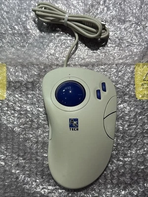Vintage 90s A4 Tech WWT-13 Scroll Track 4D TrackBall Large Mouse PS/2 - Image 1 of 2