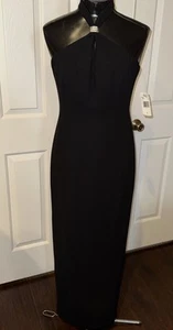 NWT JONES NEW YORK EVENING FORMAL HALTER GOWN SPARKLE CHOKER SZ 4 - Picture 1 of 15