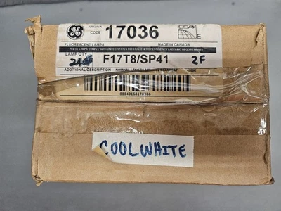GE F17T8/SP41 Fluorescent Lamps - 17W - Cool White - New Old Stock - 24" - Image 1 of 4