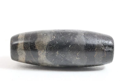 Auténtico Antiguo Cuentas Tibetanas Huya dZi - Ágata del Himalaya Tratada con Puja de Fuego, Nepal Foto 1 de 4