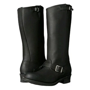 Frye hohe Engineer Stiefel 15R schwarz Leder Damengröße 5 1/2 neu mit Etikett - Bild 1 von 14