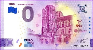 UEVV / TOUL - CATHEDRALE ST-ETIENNE / BILLET 0 € / NULL EURO-SCHEIN / 2025-2 - Foto 1 di 1
