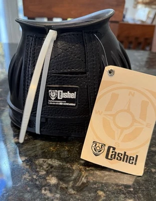 Botas Cashel Equine Horse resistente durável preta borracha sino com fecho duplo - Imagem 1 de 3