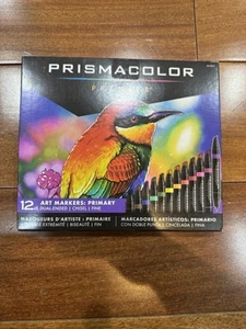 Marcadores artísticos de doble extremo Prismacolor Premier, punta fina y cincelada, paquete de 12 - Imagen 1 de 2