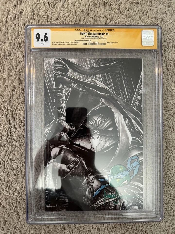 TMNT The Last Ronin #5 CGC 9.6 Signature Series Signed & Sketch By Mico Suayan - Image 1 of 2