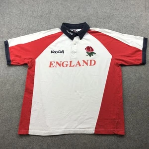 England Rugby Shirt Mens Large Red Rose Union Jersey Kooga Six Nations 2000s - Picture 1 of 10