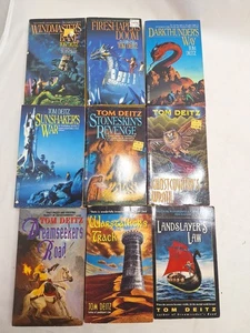 Lot: Vintage David Sullivan Complete Series Tom Deitz Books 1-9 Avon Fantasy - Imagen 1 de 6