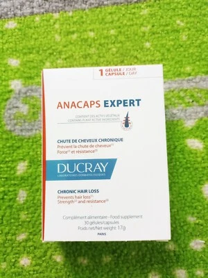 Ducray anacaps expert cápsulas previene la caída del cabello fortalecedor complemento alimenticio Foto 1 de 4