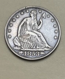 Jido Jack’s 1853 Seated Liberty Arrows Rays Lt Clean Choice XF-Almost Unc. Story - Picture 1 of 6