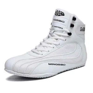 Men's Wrestling Shoes Breathable Mesh Sports Woman's Training Boxing Sneakers - Picture 1 of 26