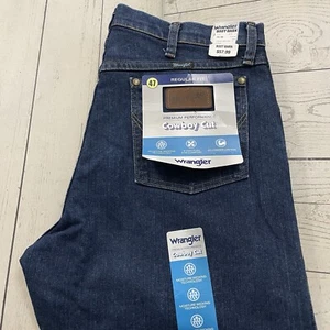 Wrangler Men's W34 x L36 Blue 47 Regular Fit Performance Cowboy Cut Jeans NWT - Picture 1 of 12