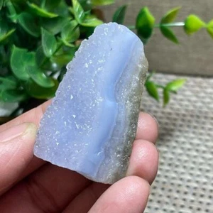 Natürliche blaue Spitze Achat Quarz Kristall Karneol Chalzedon Geode Exemplar Reiki - Bild 1 von 20