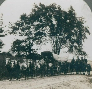 Covered Wagon Brought Ammo Admiral Perry Erie CA Keystone 16729 Stereoview SA1 - Picture 1 of 7