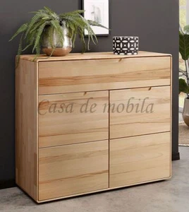 Kommode mit runden Ecken 2türig GOSE 100x91x40cm Kernbuche massiv natur geölt - Bild 1 von 5
