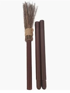 Brown Witch Broom - 3-Piece - 36" - Collapsible - Costume Accessory Prop - Picture 1 of 1