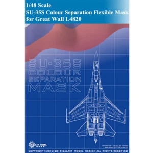 Galaxy D48005 1/48 SU-35S flexible Maske zur Farbtrennung für große Wand L4820 - Bild 1 von 12
