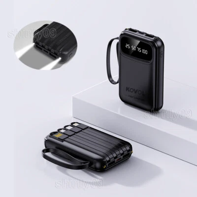 KOVOL 9000000mAh Powerbank Caricabatteria Esterno Batteria Aggiuntiva 2USB per Tutti i Cellulari