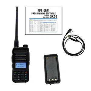 Explorer QRZ-1 HT Radio w/ Prog. Software/Cable and USB-C Direct-Charge Battery - Picture 1 of 6