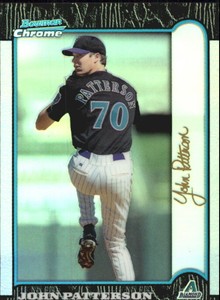 1999 Bowman Chrome Gold Refractors Baseball Card #331 John Patterson /25