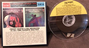 Freddy Martin & his Orchestra 53 Greatest Waltzes Volume 1 & 2 Reel To Reel Tape - Picture 1 of 5
