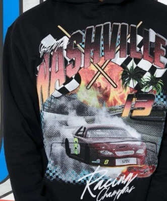Sudadera con capucha gráfica de gran tamaño Nashvile Foto 1 de 4