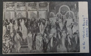 c. 1924 France Postcard-At the Moulin Rouge Unused No stamp - Picture 1 of 2