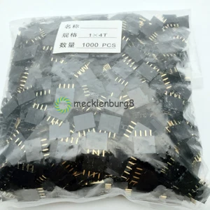 50PCS 1x4 Single Row 4 Pins Pitch 2.54mm PCB Socket Female Header - Bild 1 von 4