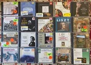 20 CD LOT NEW SEALED CLASSICAL OPERA HANDEL BACH CHOPIN BRAHMS SCHUMANN - Picture 1 of 3