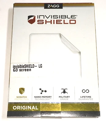 ZAGG Invisible Shield Screen Protector (LG G3) LG30WS-F00 ✅❤️️✅❤️️ NEW! - Image 1 of 3