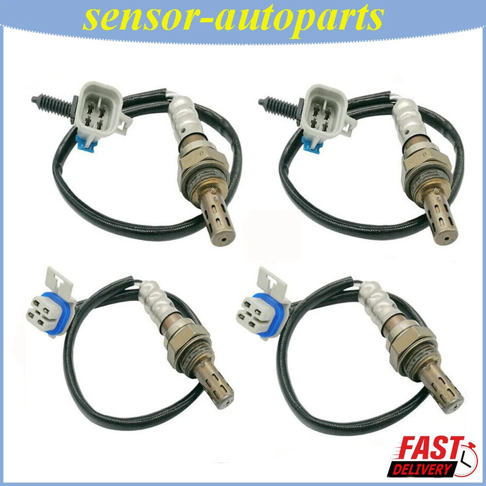 Sensor de oxígeno aguas arriba+abajo 4 piezas para Chevy Silverado 1500 y GMC Yukon 2008-2013 Foto 1 de 4
